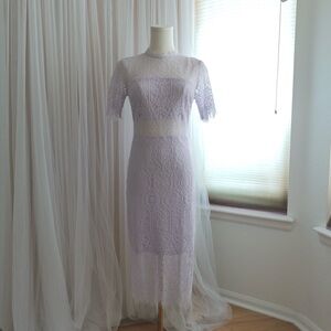 Francesca's Collections Lace Midi Dress